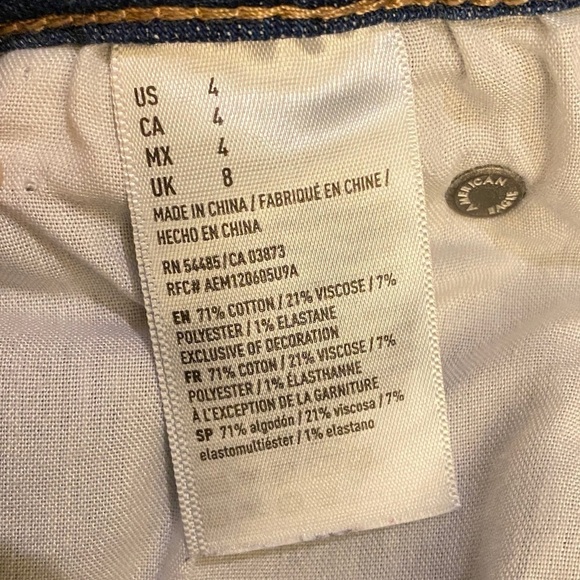 American Eagle Hi Rise Shortie Cutoff Shorts, Stretch, Distressed, Size 4, Women - Picture 6 of 9